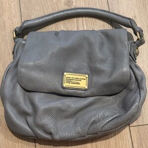 Marc By Marc Jacobs Gray Leather Hobo Bag
